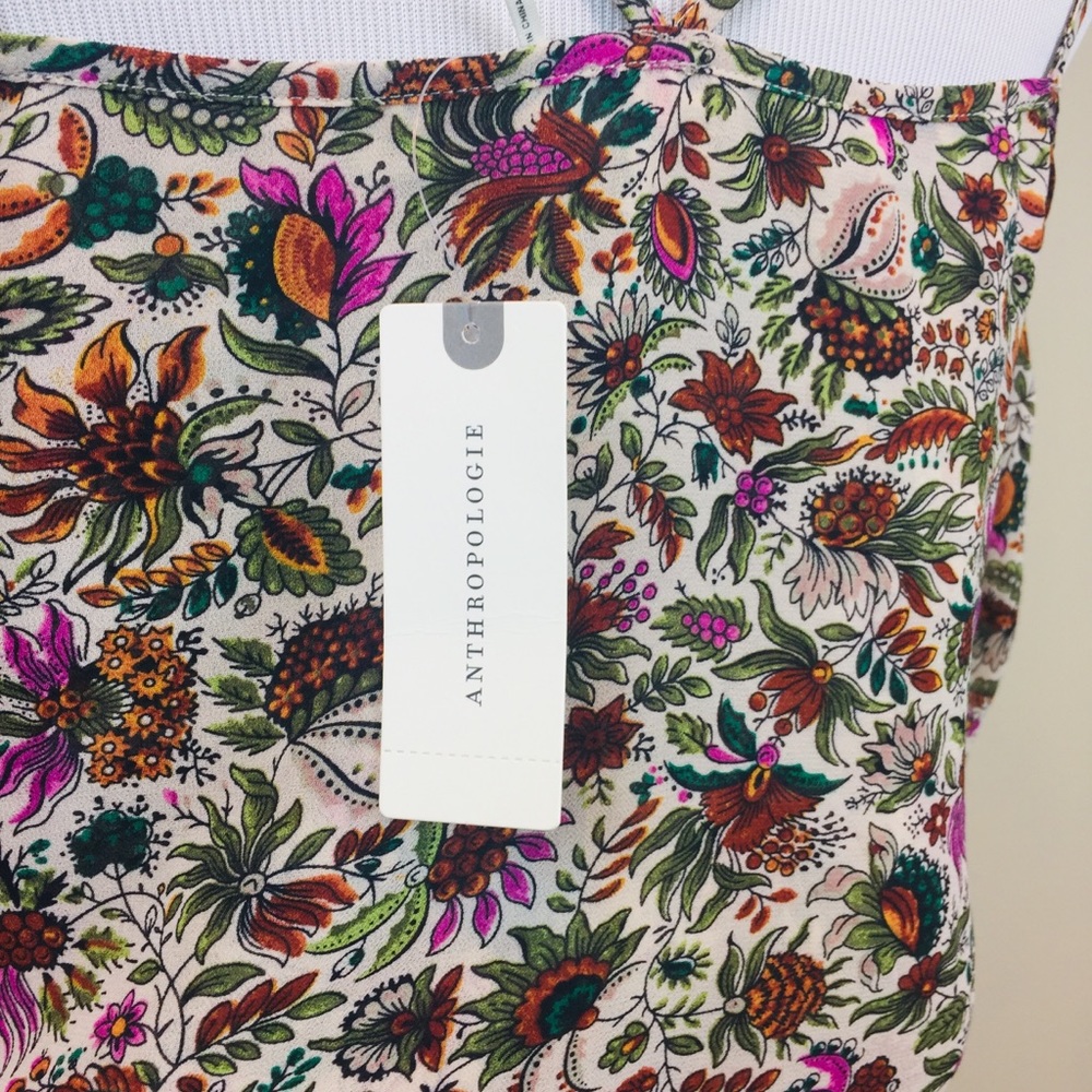 Anthropologie Floreat Floral Off Shoulder Dress 2 - Picture 8 of 8
